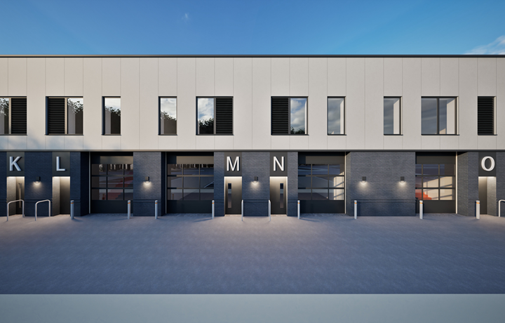 Visual representation of AME centre HGV Bays