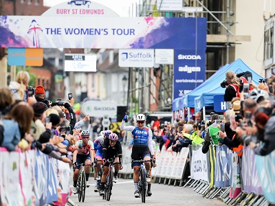 Finish line in Bury St Edmunds