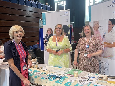 Cllr Glossop with NHS Stall