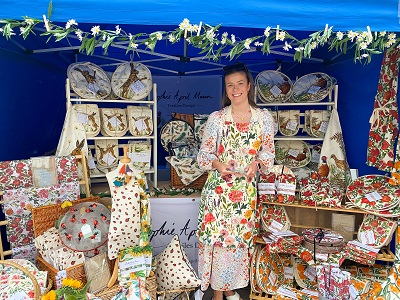Sophie Mann and her winning stall